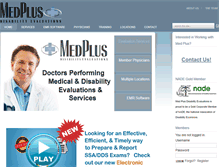 Tablet Screenshot of medplusdisabilityevaluations.com